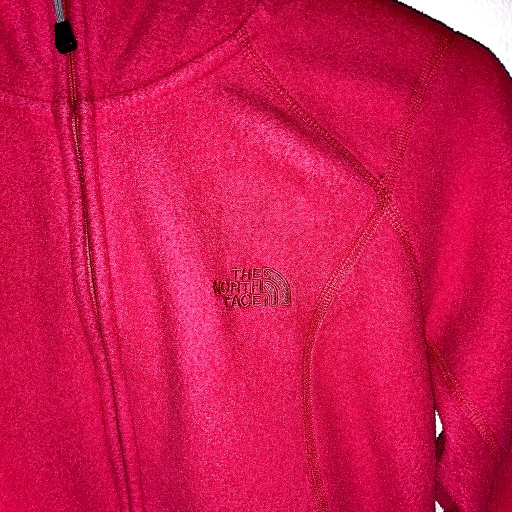 NORTH FACE HOODIE ZIP FLEECE SWEATER